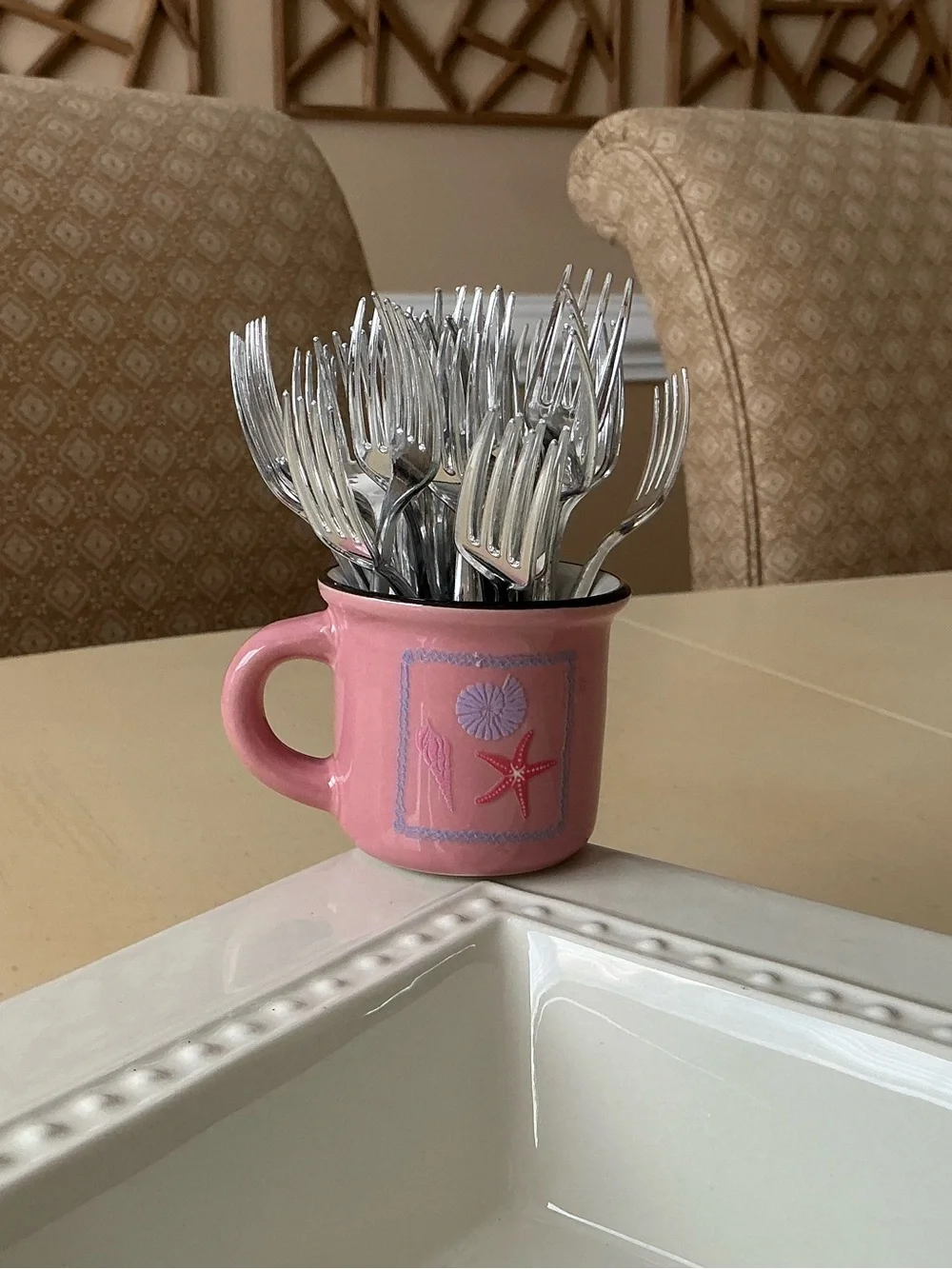 Summer Seashells Toothpick Holder Platter Decoration + Bonus - 🐚